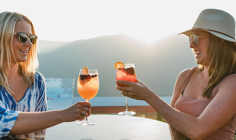 Sea to Sky Gondola, golden hour drinks with friends