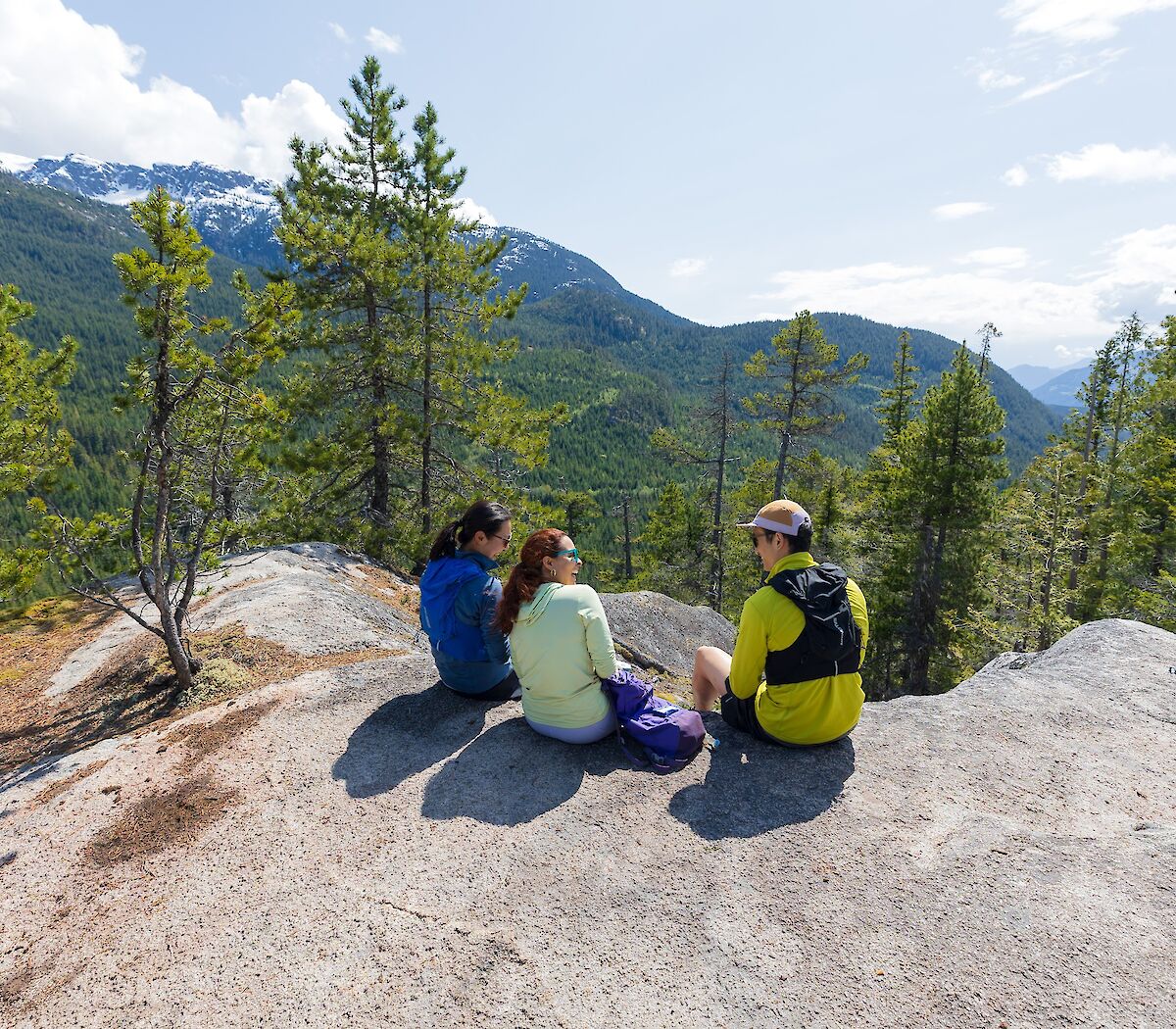 Taking the views in on Sea to Summit Trail during Rise+Cimb Hike Series