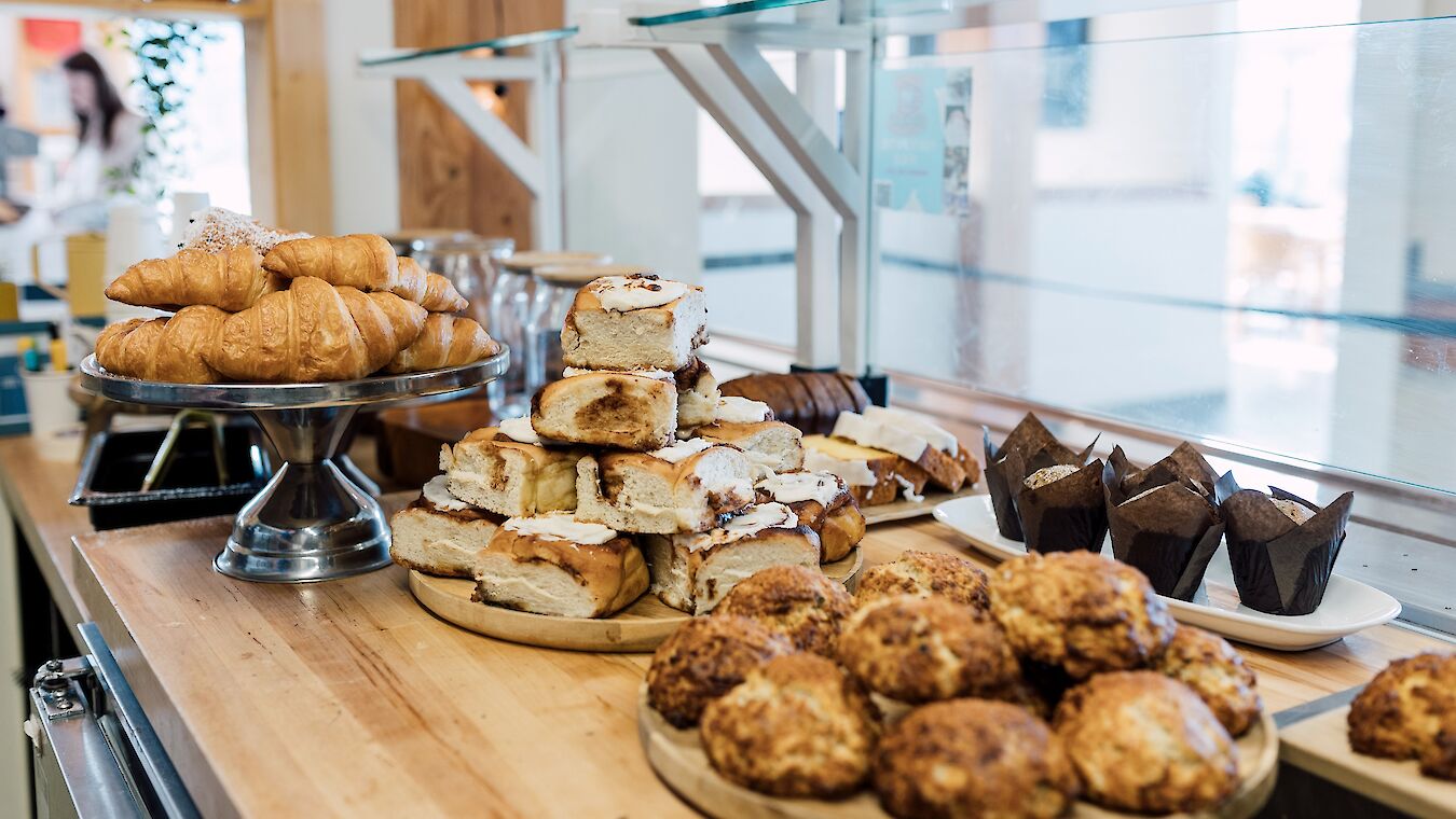 Baked goods at the Co-Pilot Cafe at the Sea to Sky Gondola Summit Lodge