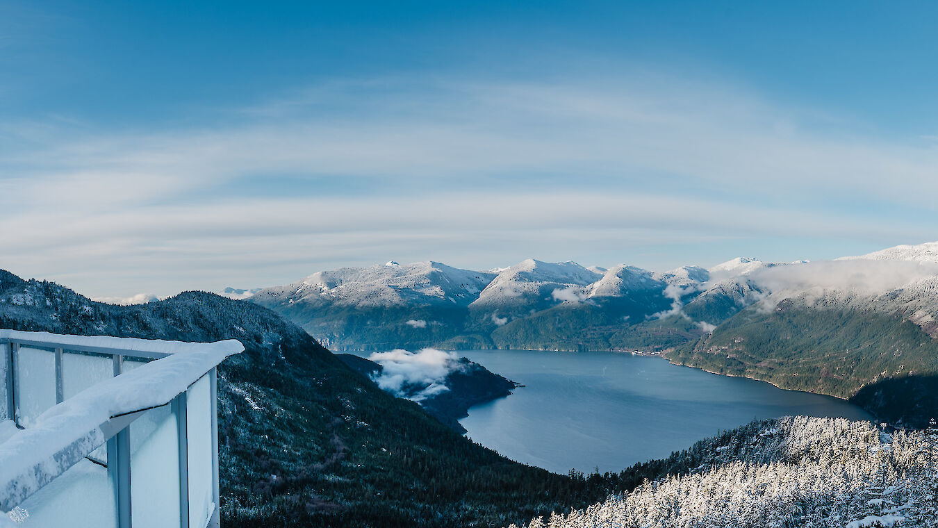 Sea to Sky Gondola, Winter, Howe Sound, Summit