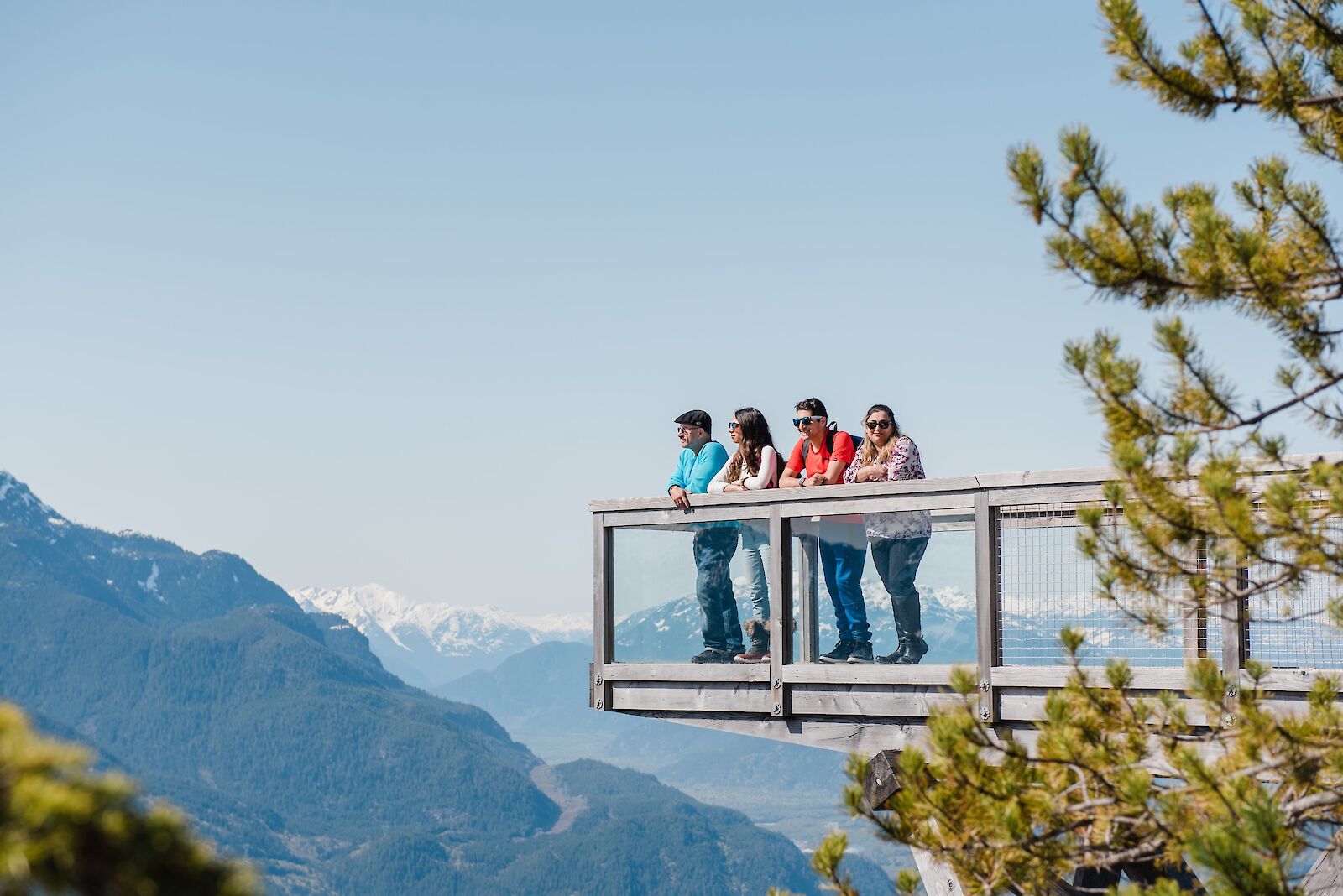 Chief Overlook at the Sea to Sky Gondola with stunning views of Howe Sound